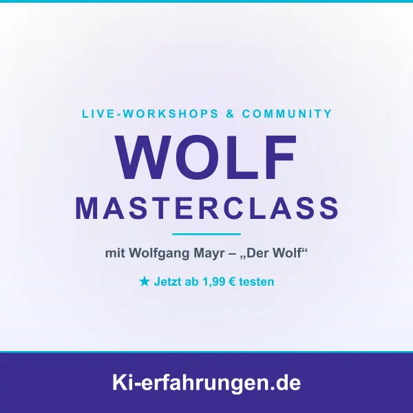 WOLF MASTERCLASS: KI-Strategien aus der Wolf-Community